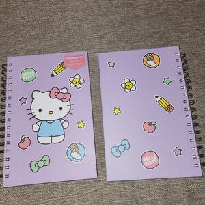Hello Kitty Purple Spiral Notebook Set